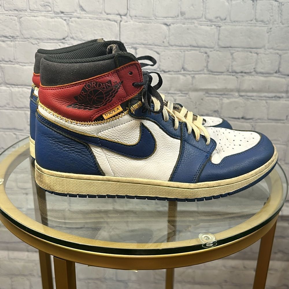 👟 Rare Jordan 1 Retro High Union Los Angeles Storm Blue - Size 11 👟 - Picture 4 of 7